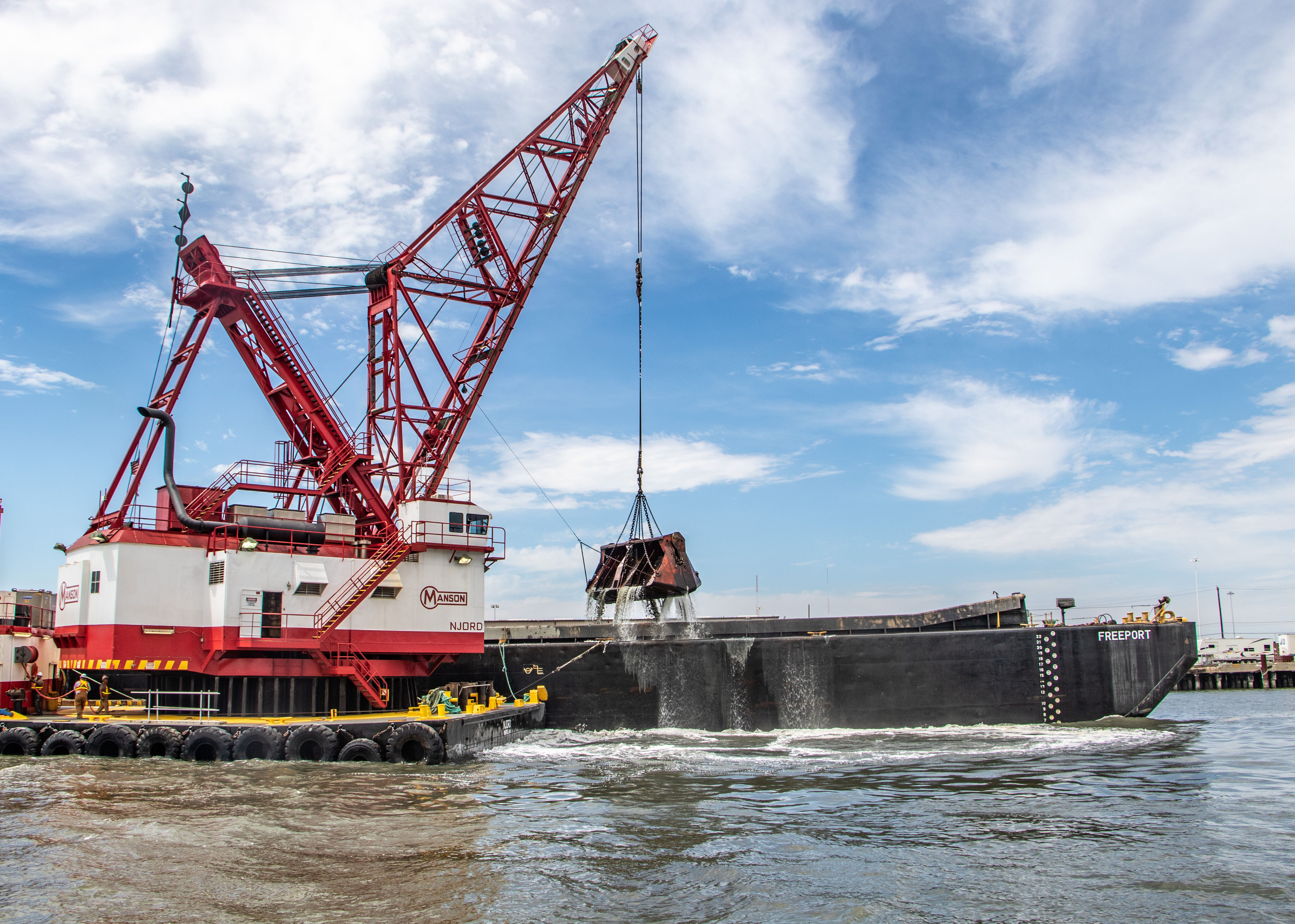 dredge on the water